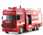REC-6936 1:18 5CH Emulational Remote Control Fire Engine with Light and Alarm Sound (Spray Water)