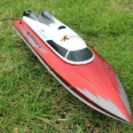 RC single paddle high speed mini yacht with steering servo