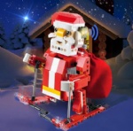 EBB-1024 Santa Claus&Christmas Sled Car Electric Building Blocks