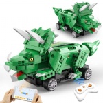 RBB-1058 RC Triceratops Dinosaur DIY Building Block Bricks Toys