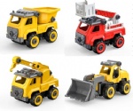 REV-1170 1:26 DIY disassembly RC mixing truck & fire engine & crane & loader & Dump Truck & Digger