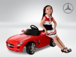 1:4th scale Benz SLS children licensed electric remote control ride on car with music and light